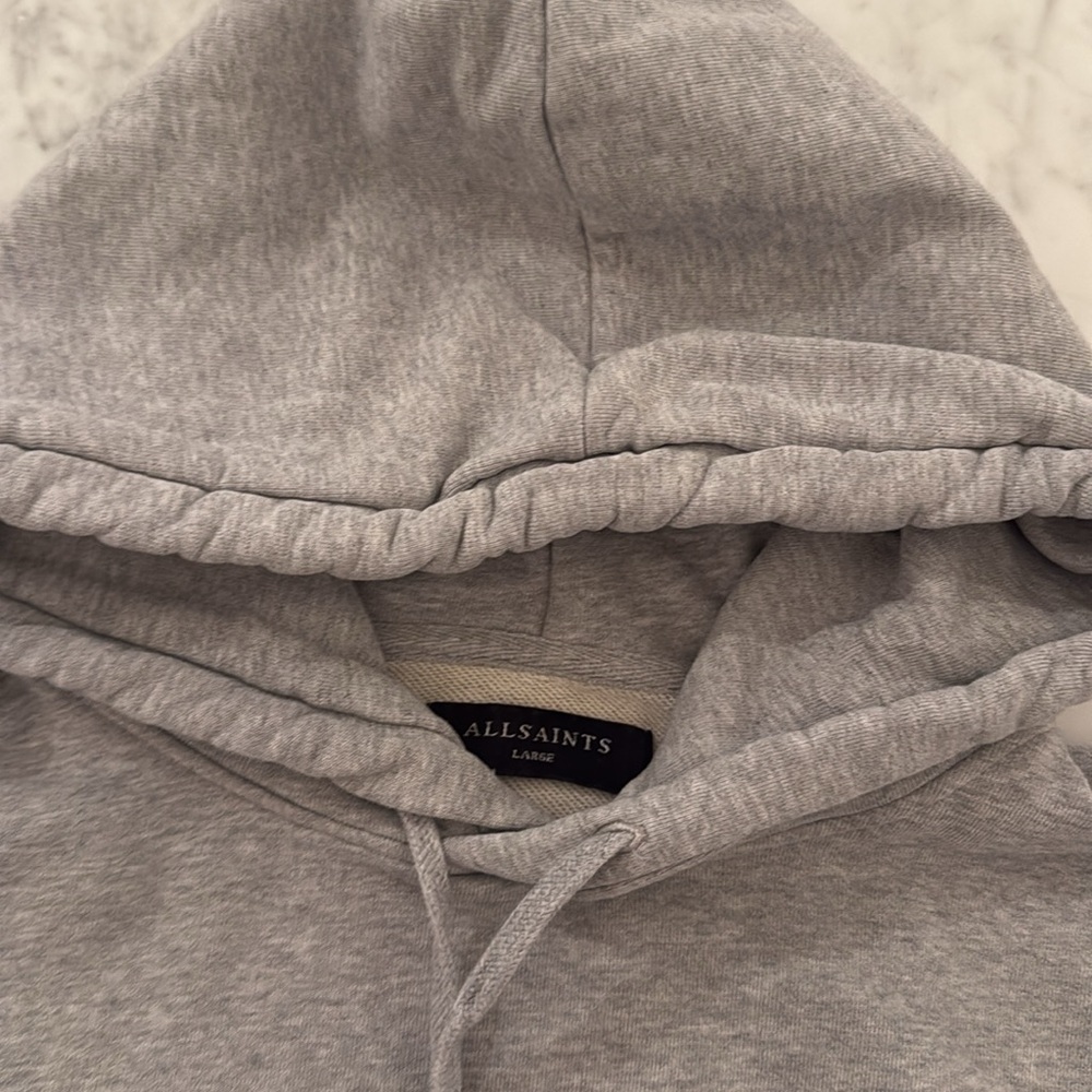 All Saints Light Gray Pullover Hoodie - Picture 9 of 10